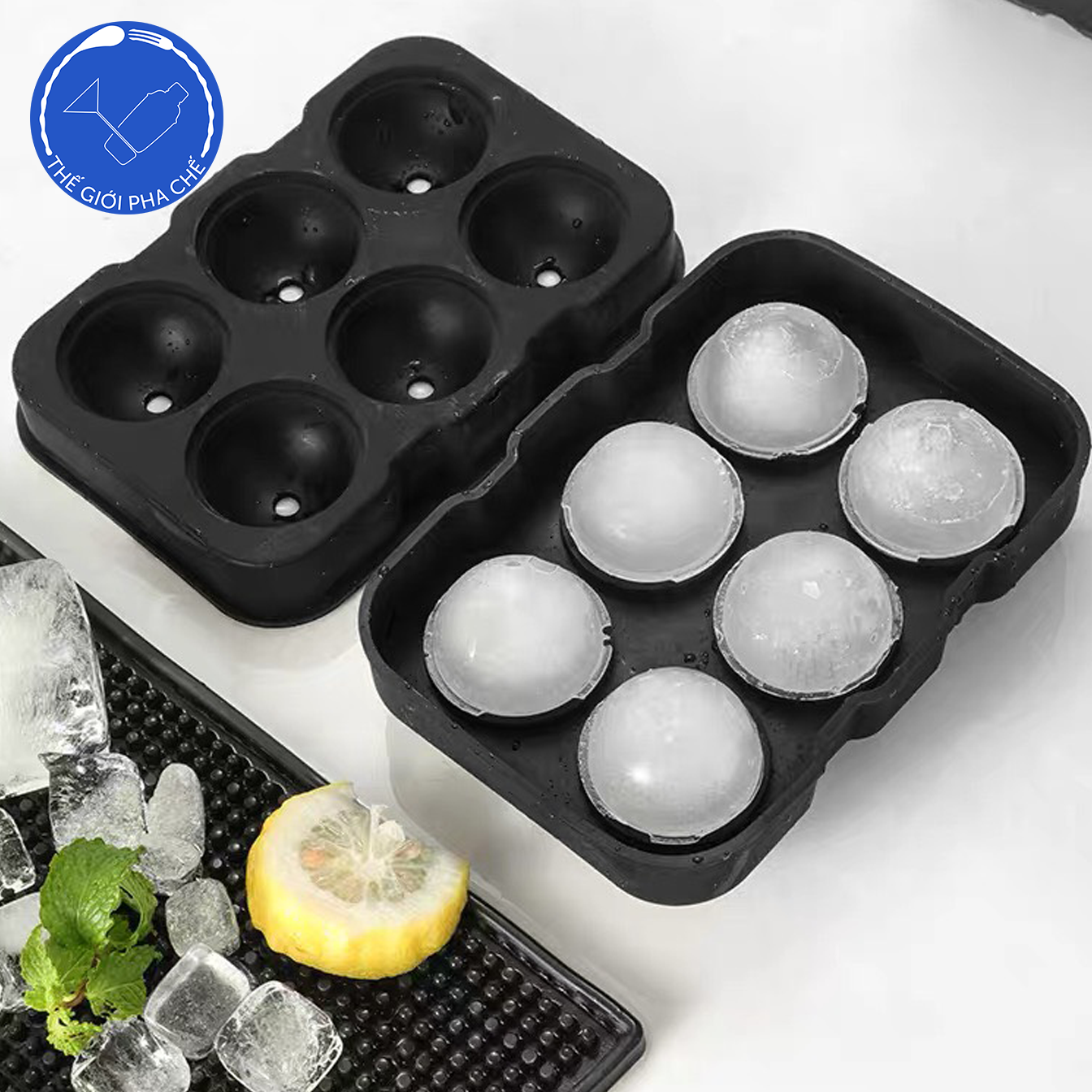 Khuôn Silicon Đá Viên Dáng Tròn  - 5