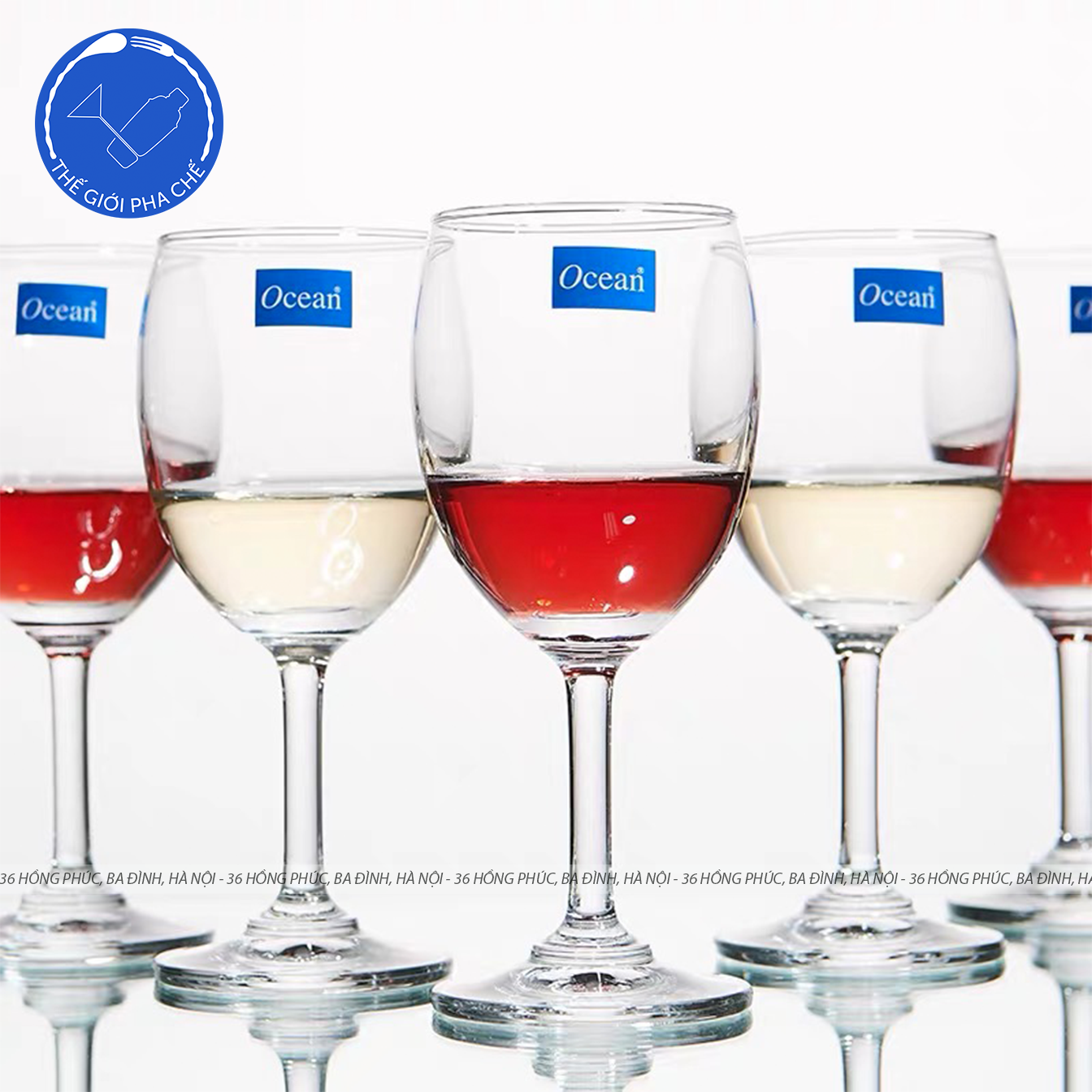 Ly thủy tinh Classic Red Wine (Ocean Bộ 6c) 230ml - 501R08 - TH Thái Lan - 5