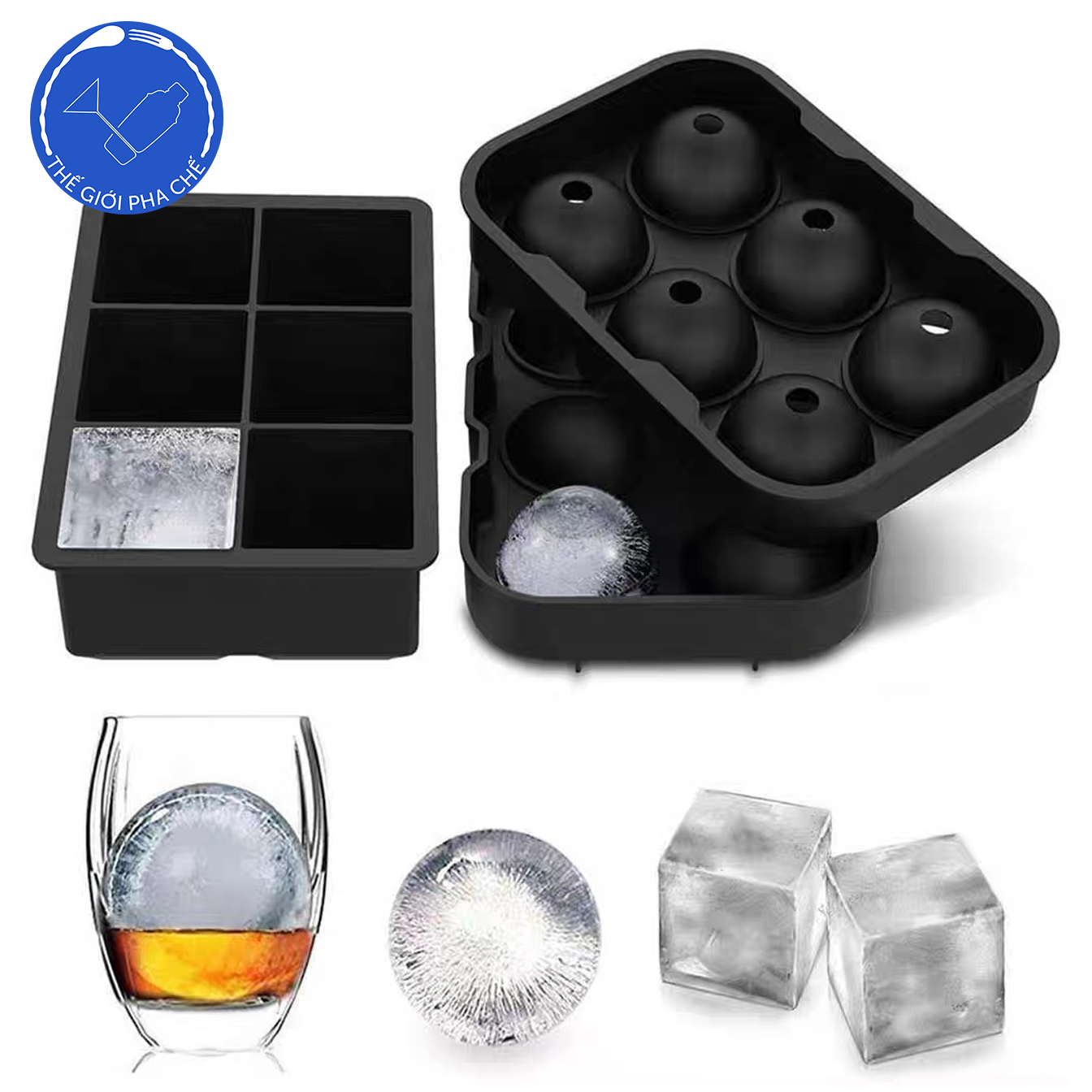 Khuôn Silicon Đá Viên Dáng Vuông - 2