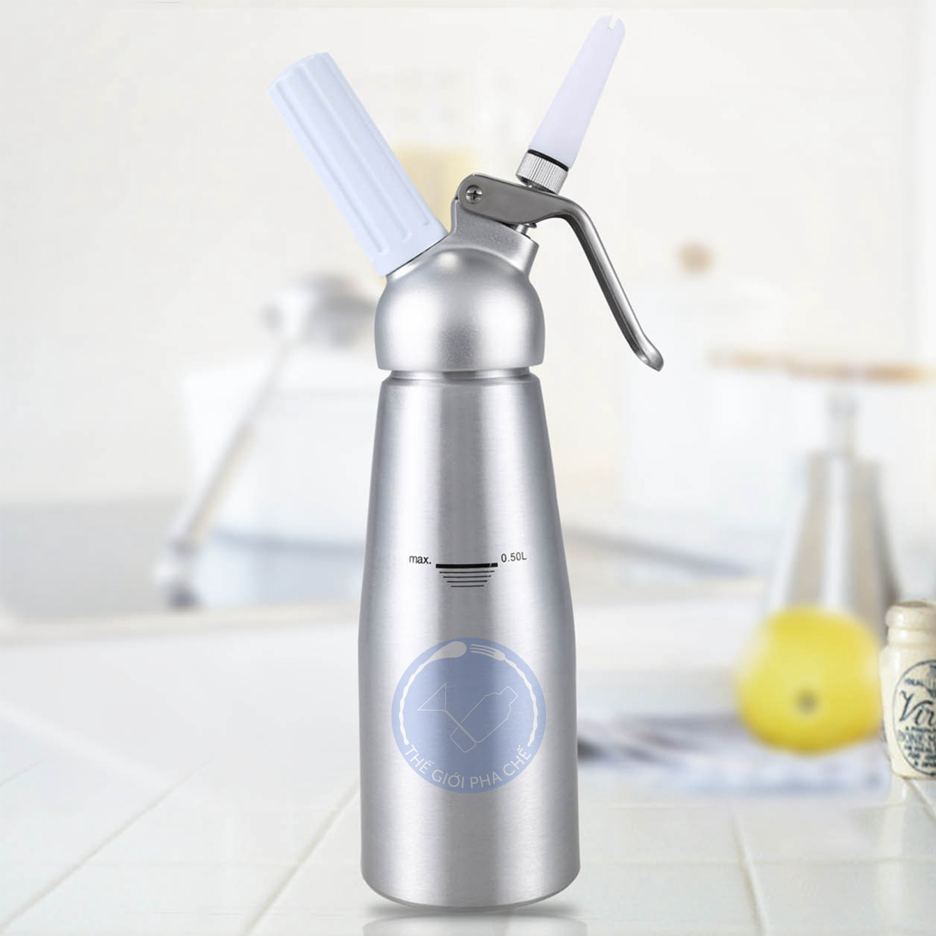 Bình xịt kem đầu nhôm 500ml - 1000ml - 4