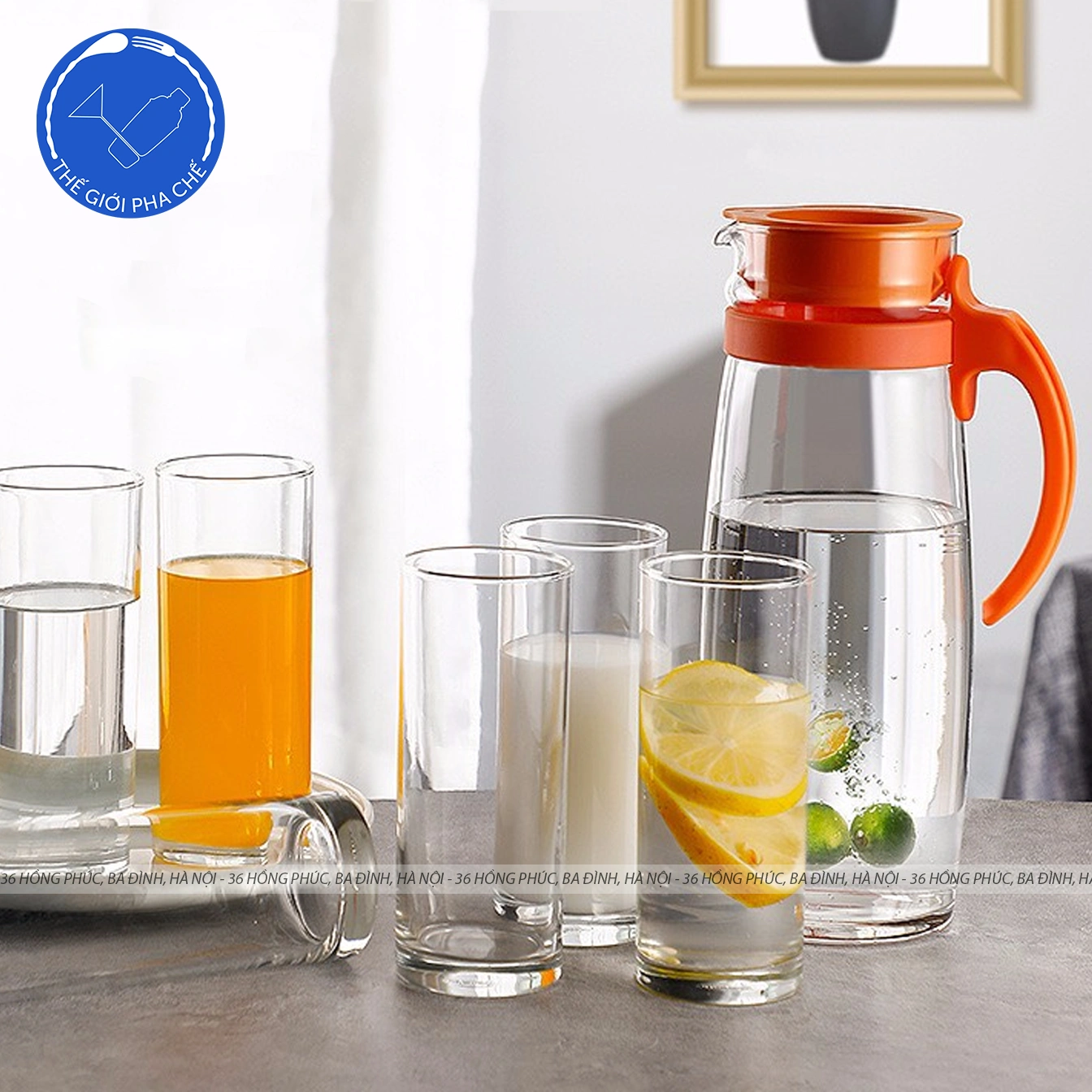 Bình thủy tinh Ocean Divano trơn (Cái) 1600ml - OC3V2055801G - TH Thái Lan
