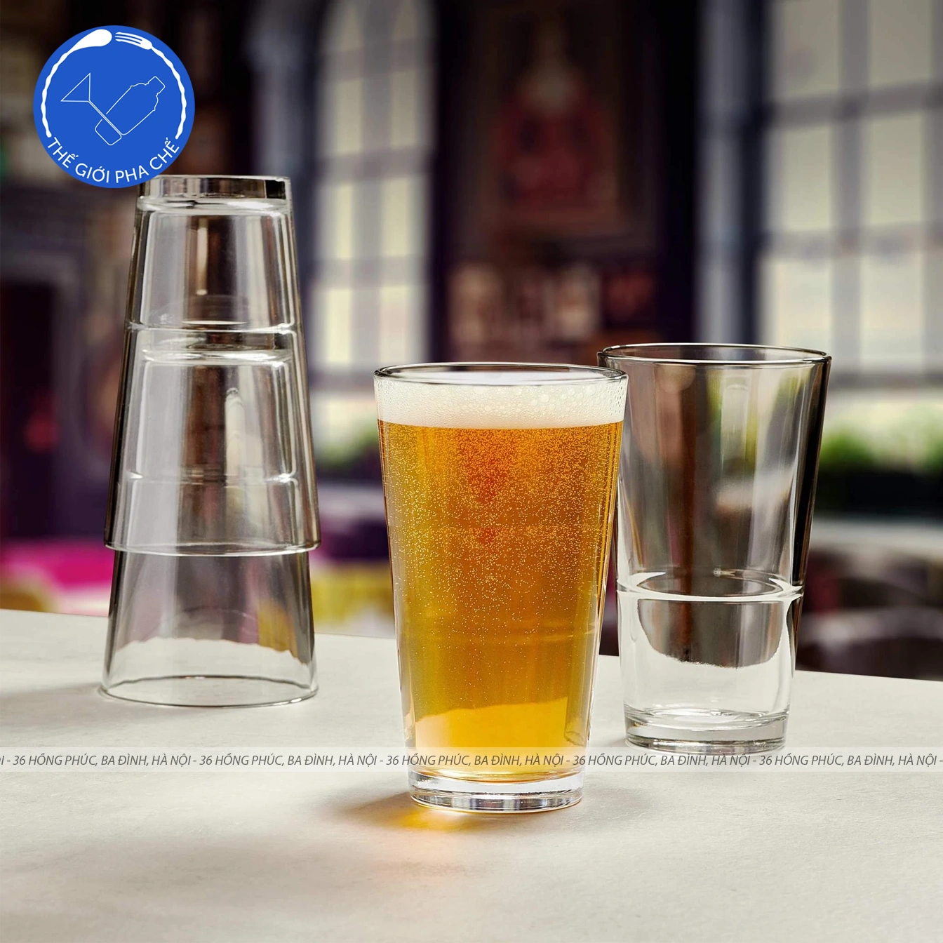 Ly thủy tinh Libbey Stacking Beverage (Bộ 12c) 355ml - 15799 - TH Mỹ
