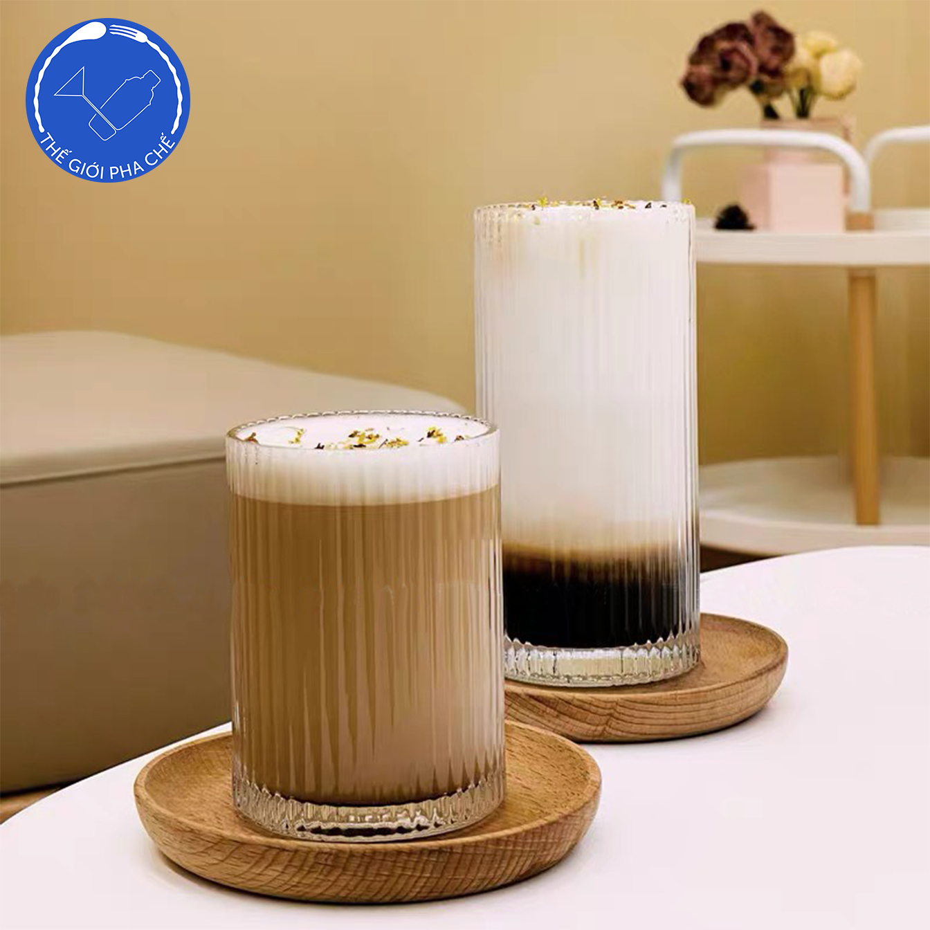 Ly thủy tinh kẻ sọc (Bộ 6c) 250ml - 309TH - Trung Quốc - 5