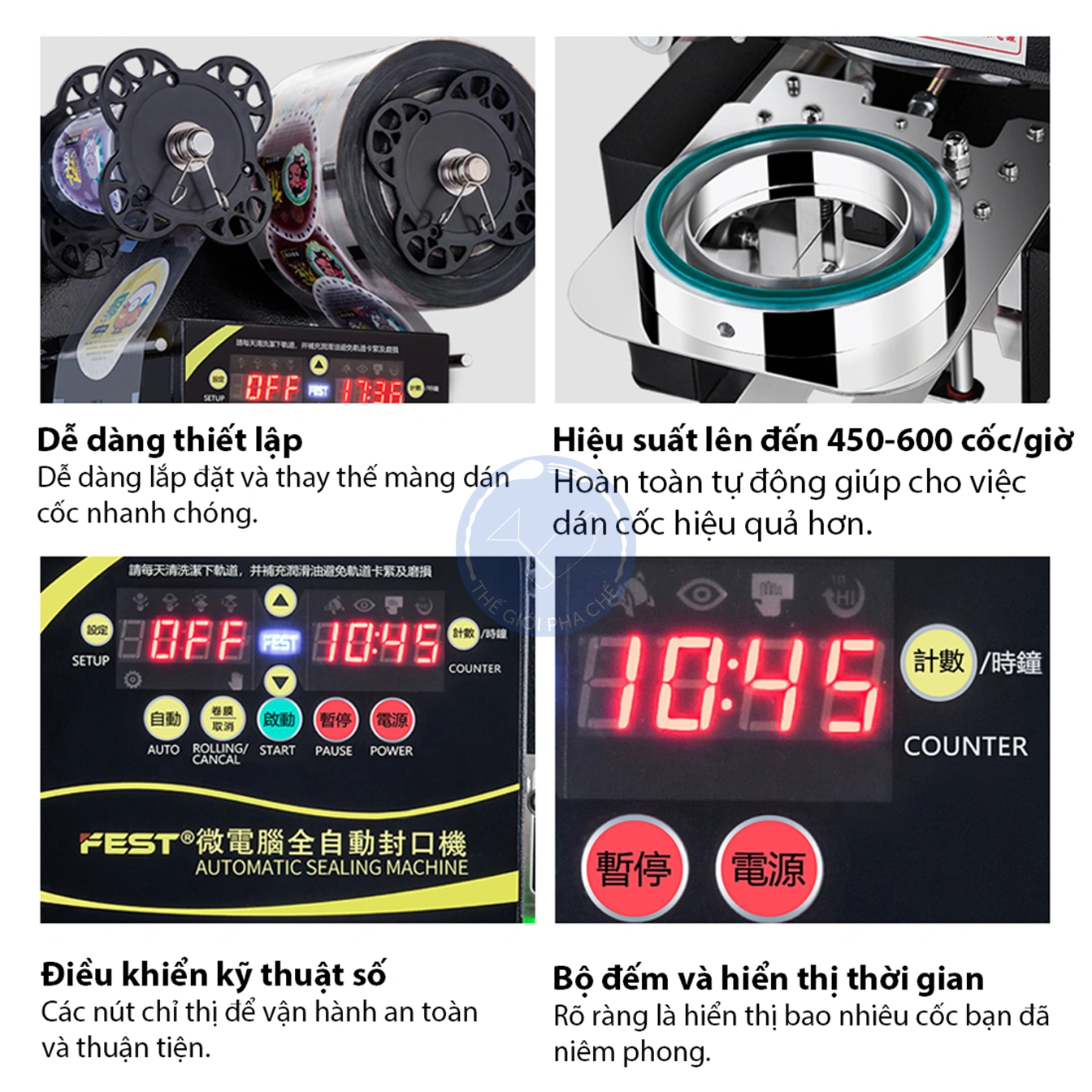 Máy dập cốc tự động FEST RC-995S