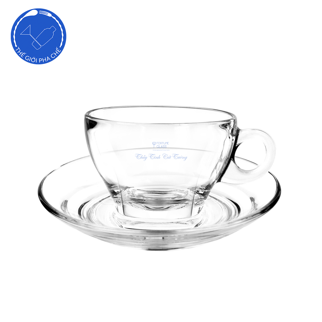 Ly thuỷ tinh Ocean Caffe Latte (Bộ 6c kèm đĩa) 260ml - P02443 - TH Thái Lan - 2