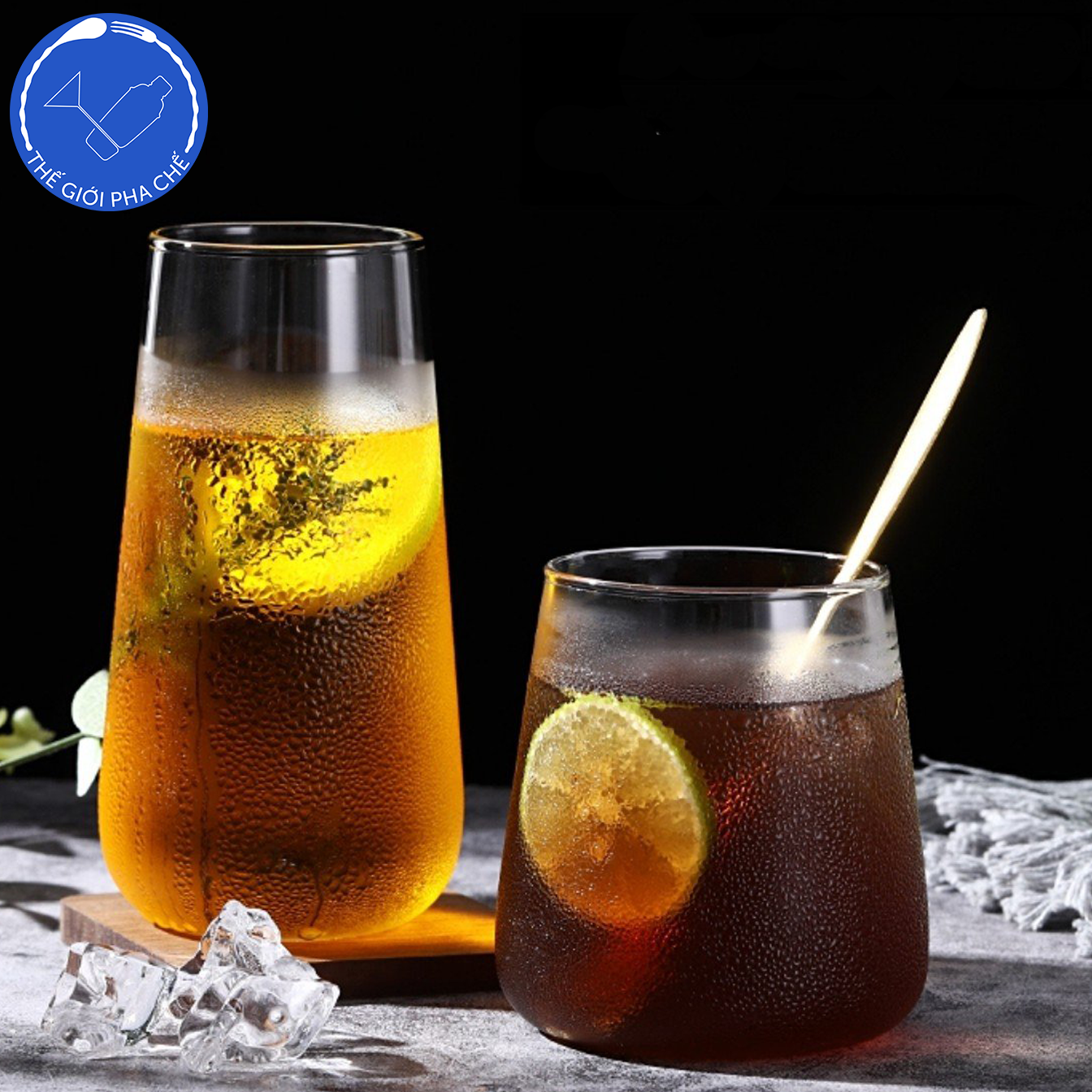 Cốc thủy tinh bầu lùn (450ml) - TQ - 3