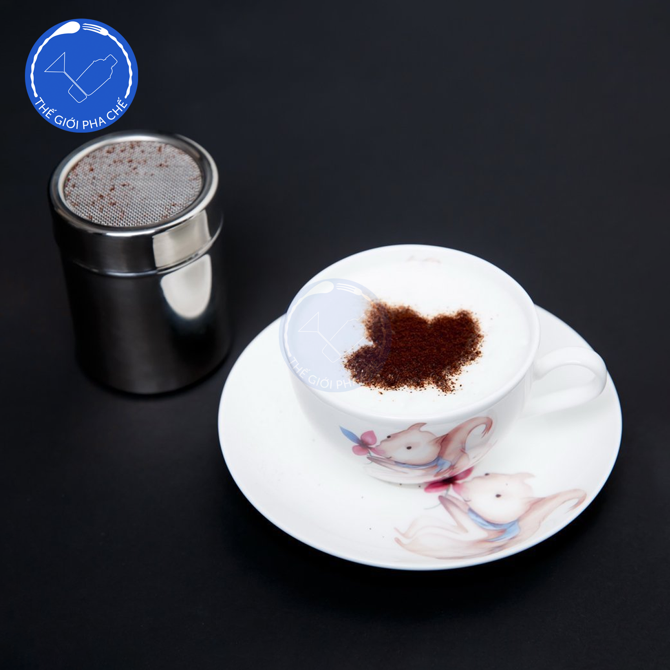 Bộ khuôn vẽ Cappuccino Latte Art Stencils 16 miếng - 5