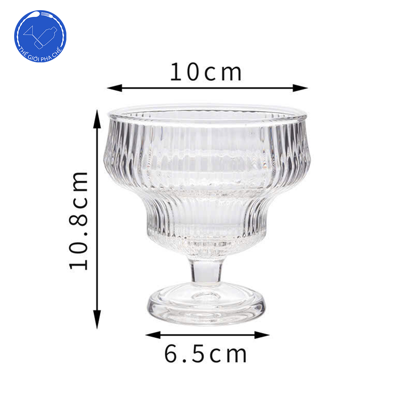Ly kem sọc hai tầng 300ml F223 - 6