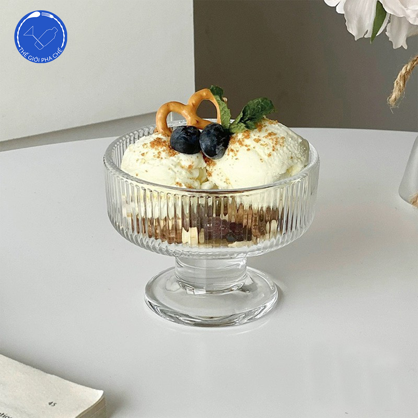 Ly kem kẻ (Bộ 6c) 260ml - LKK- Trung Quốc - 3
