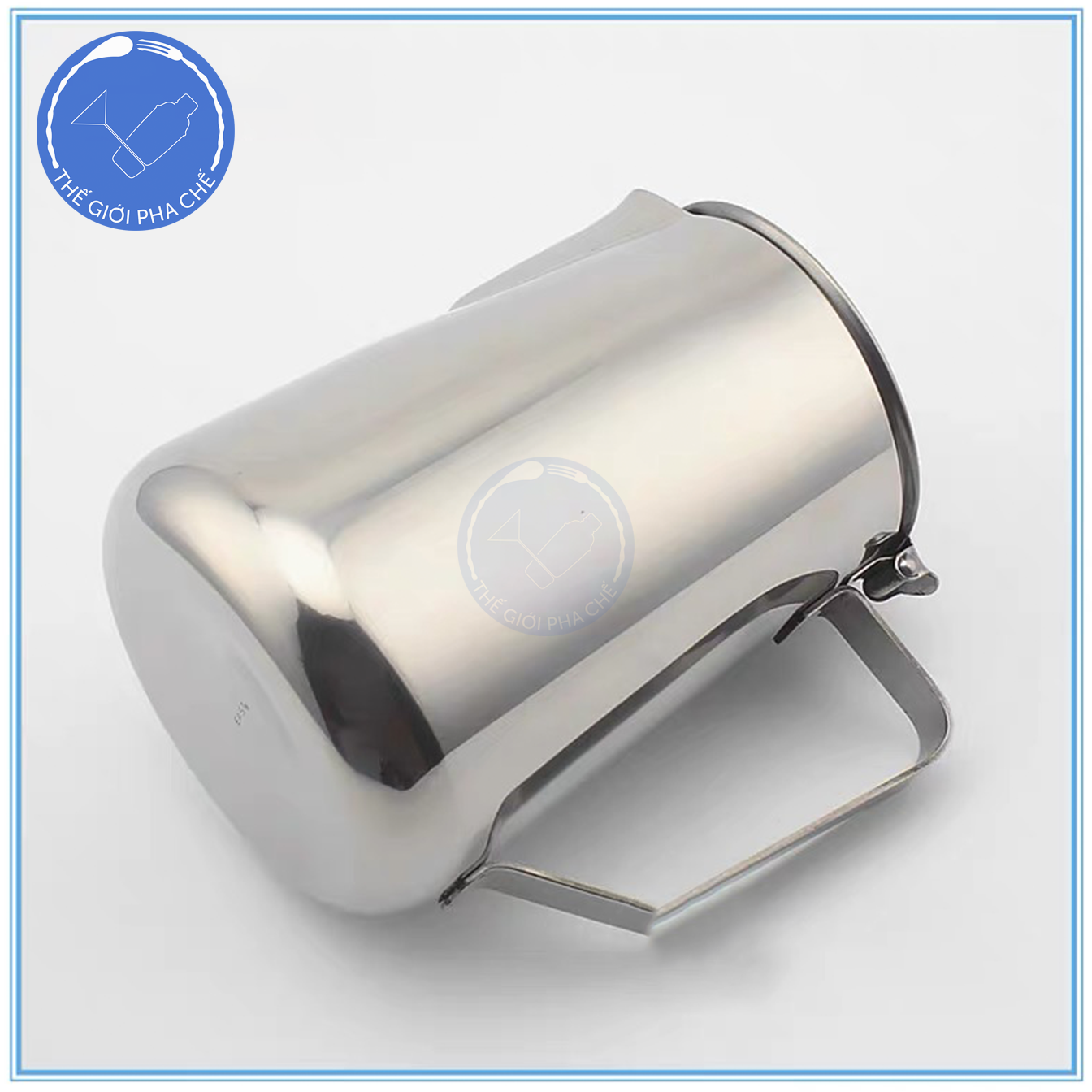 Ca đánh sữa inox có nắp - 6