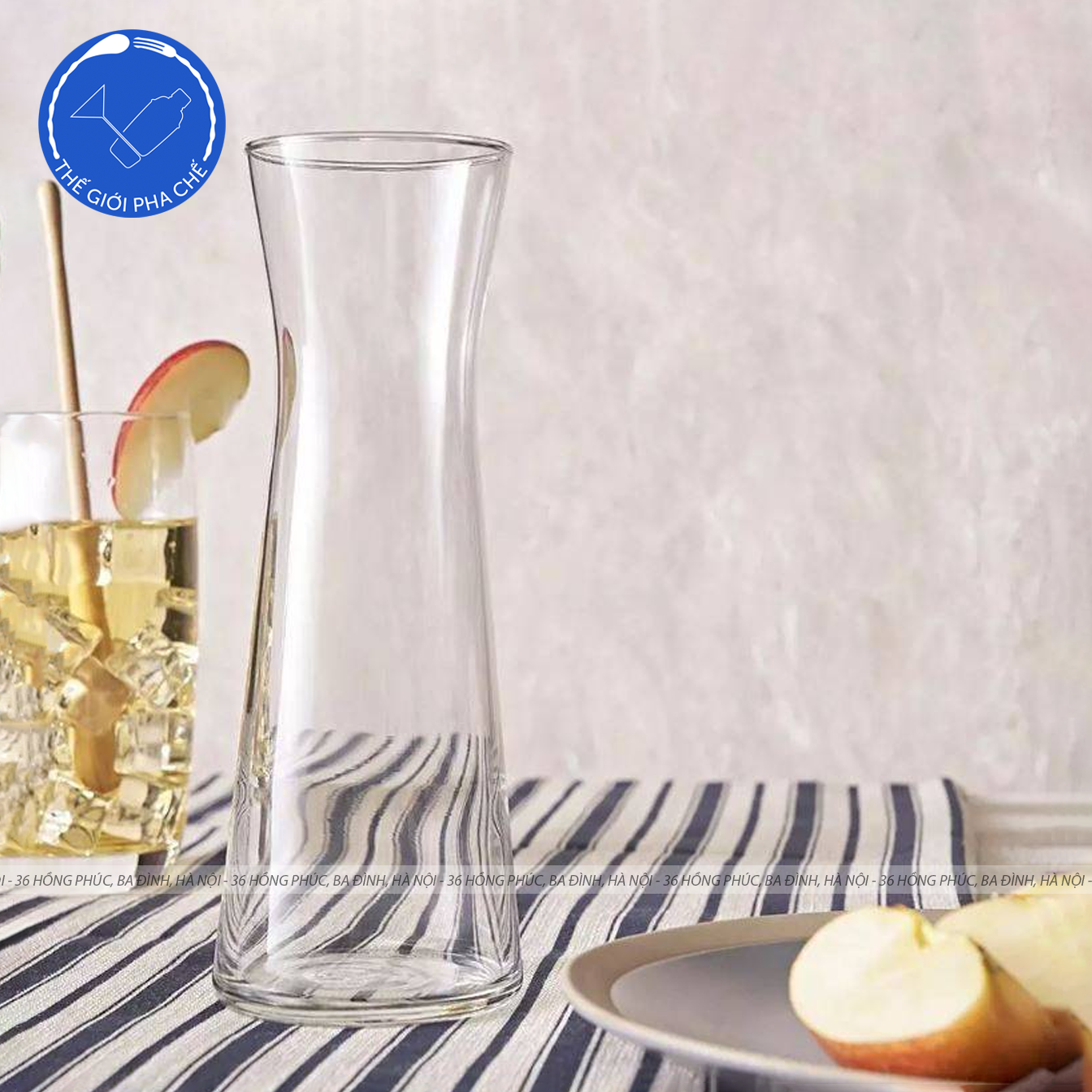 Bình thủy tinh Ocean Tempo Carafe không miệng rót  - 3