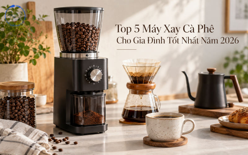 [Top 5] Máy xay cà phê cho gia đình tốt nhất hiện nay