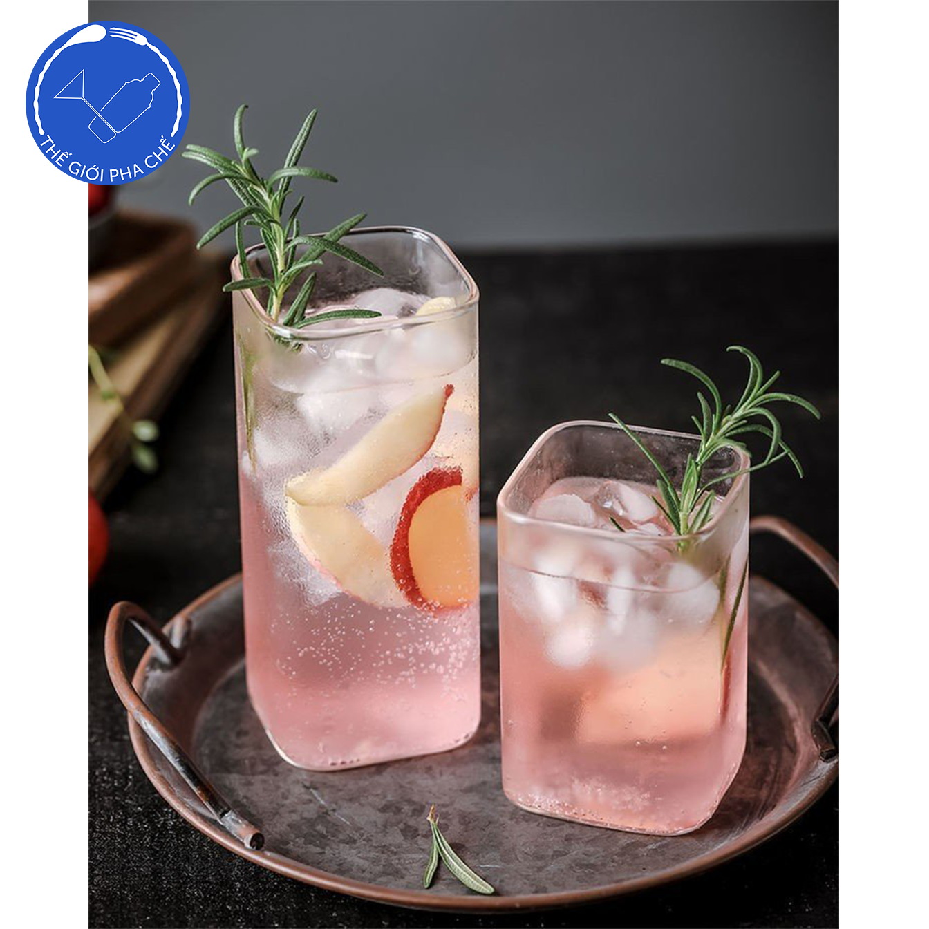 Cốc thủy tinh vuông lùn (Cái) 250ml- Ch050 - Trung Quốc - 2