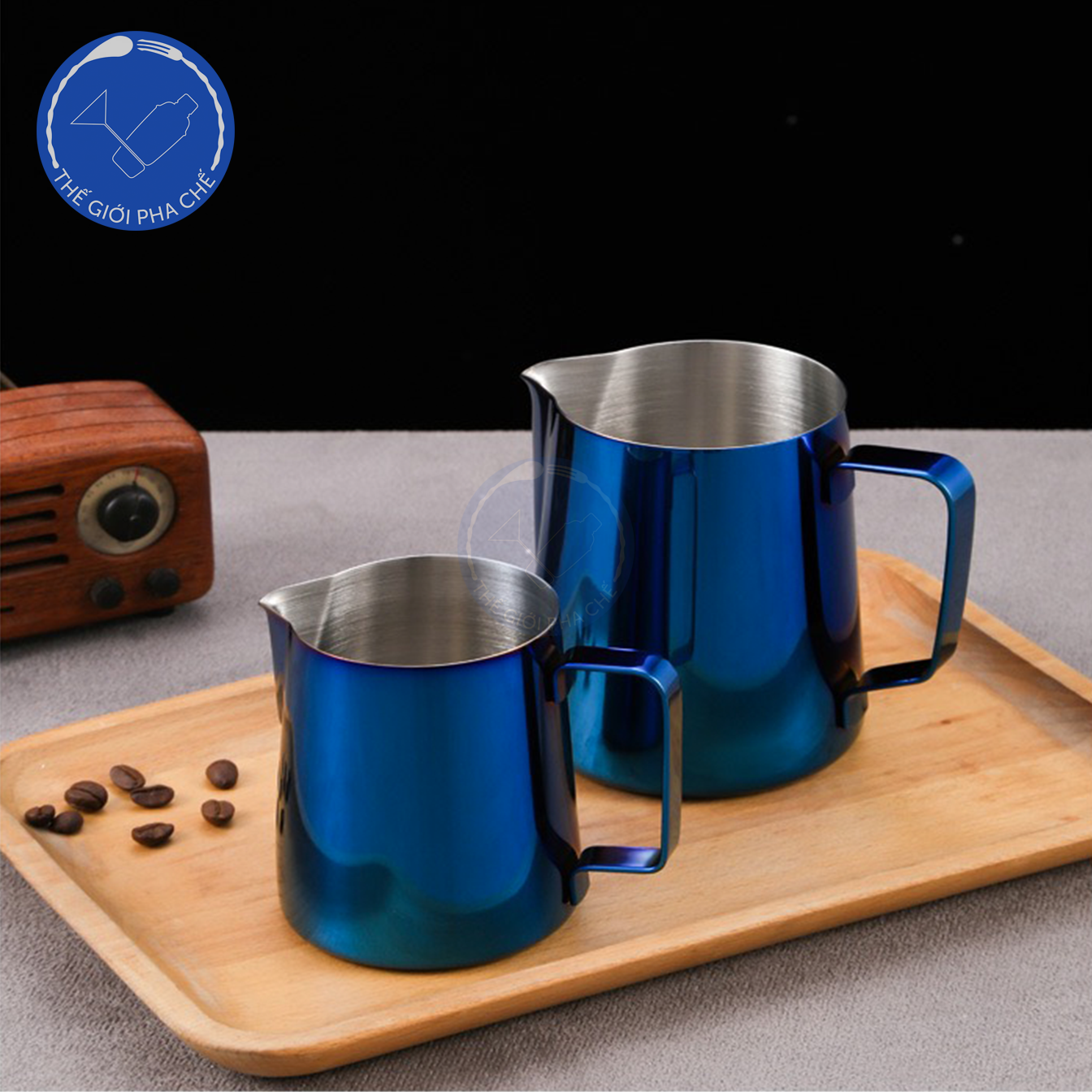 Ca đánh sữa xanh coban  - 4