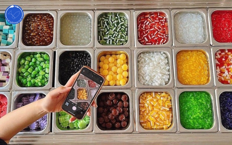 Hộp - khay đựng topping 1