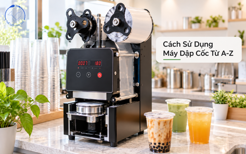 Cách sử dụng máy dập cốc chi tiết từ a-z cho người mới