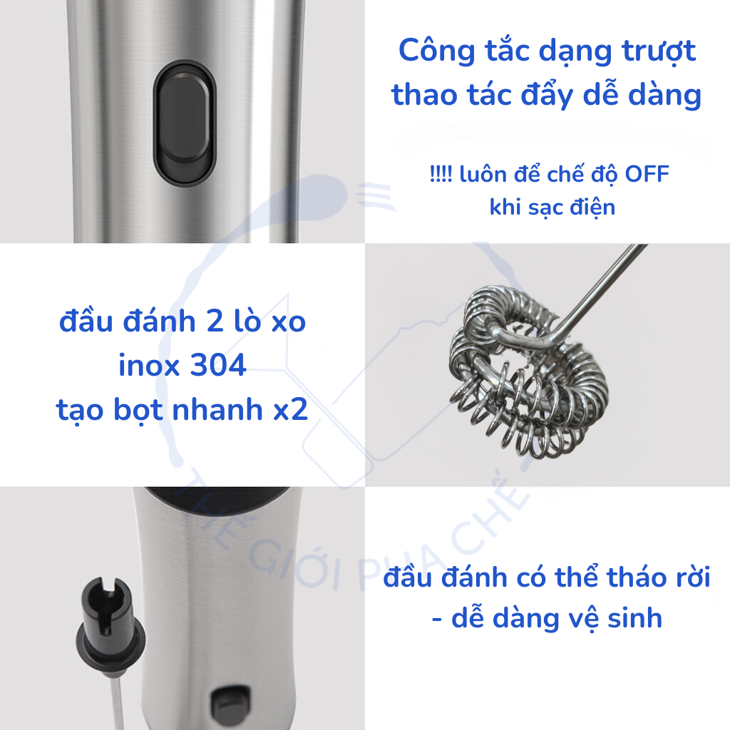Máy đánh bọt cafe cầm tay MasterMix 939 5