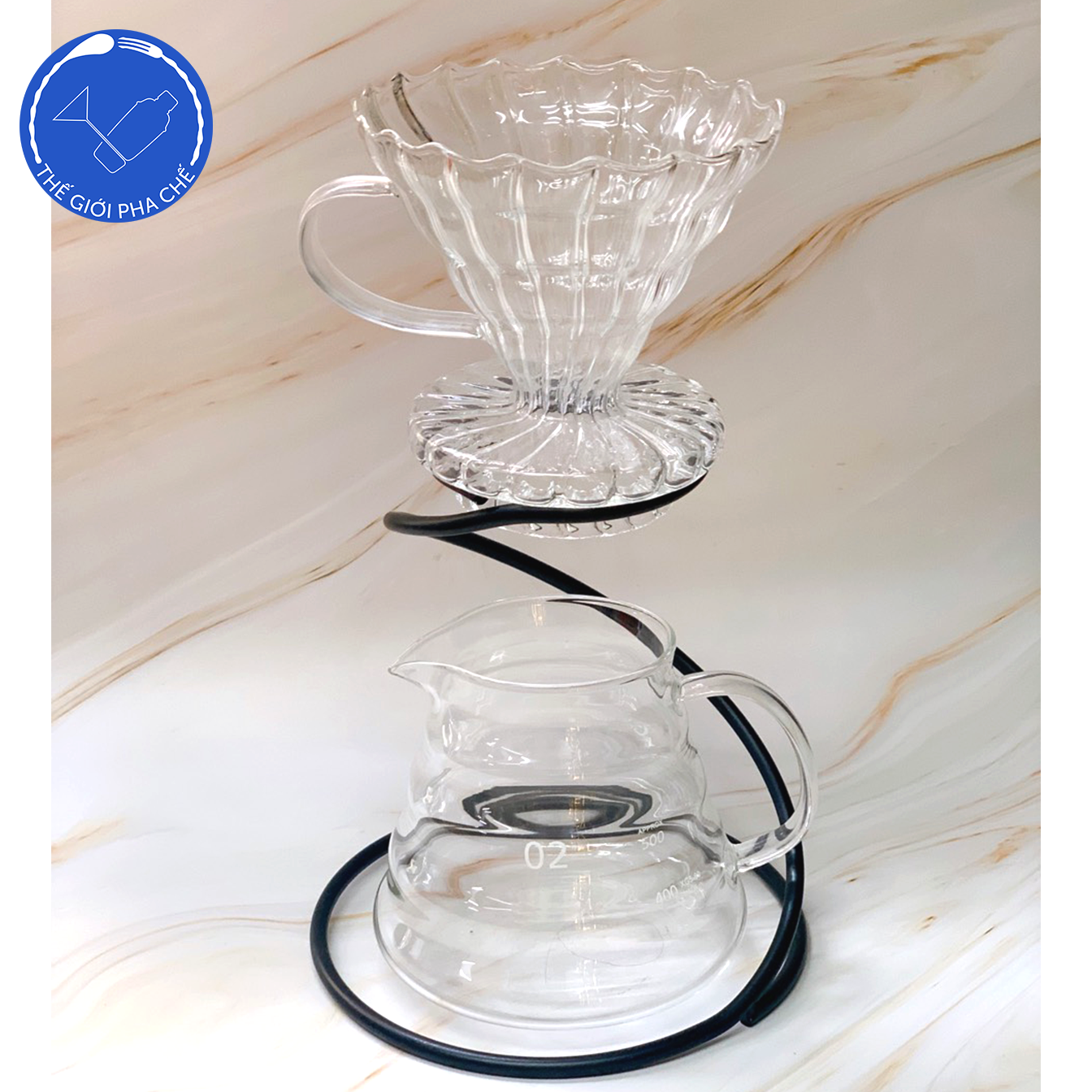 Giá để phễu lọc hình ốc - 3