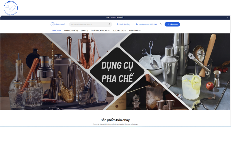 website Thế giới pha chế