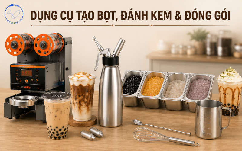Dụng cụ tạo bọt đánh kem