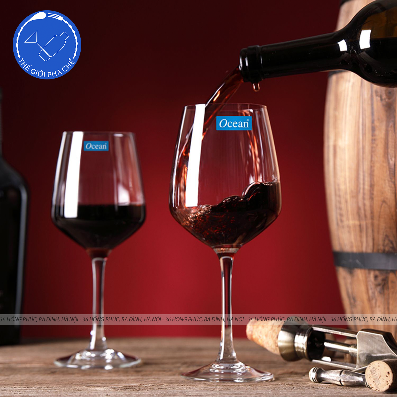Ly thủy tinh Ocean Lexington Red Wine (Bộ 6c) 455ml - 019R16 - TH Thái Lan - 4